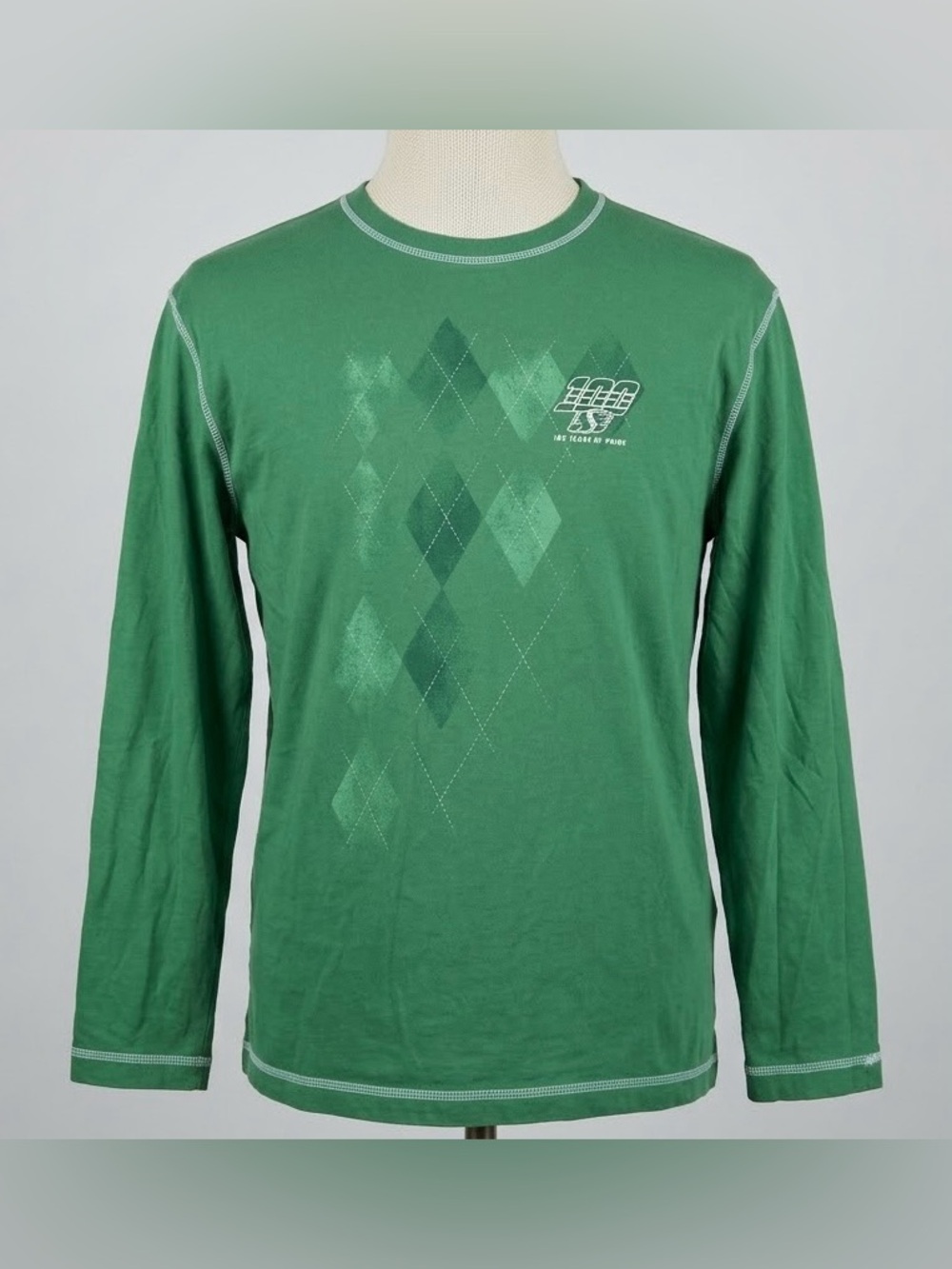 RBK Roger Edwards Saskatchewan Roughriders Long Sleeve Shirt Mens XL Green CFL